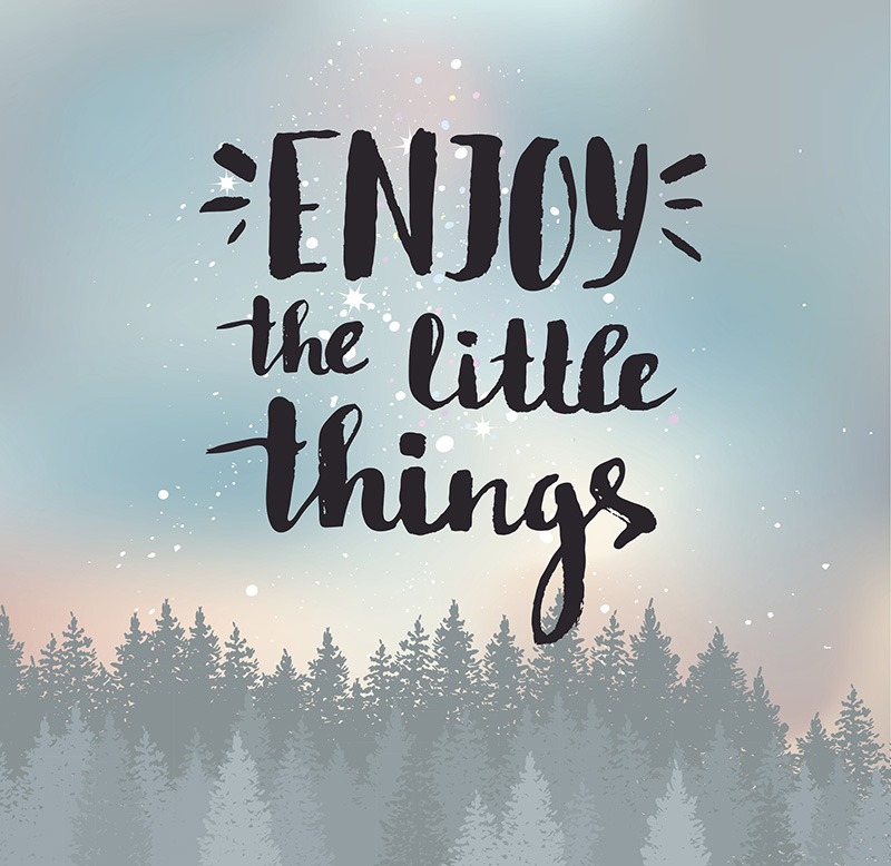 Enjoy the little things