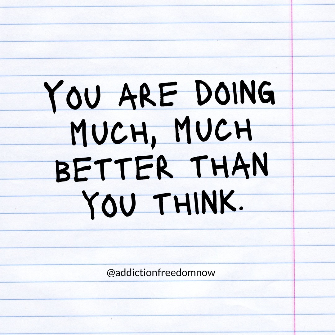 even the smallest positive movement counts towards achieving your goal