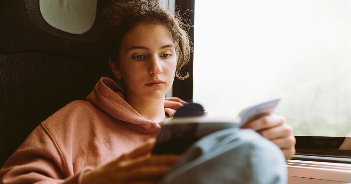 Teen reading