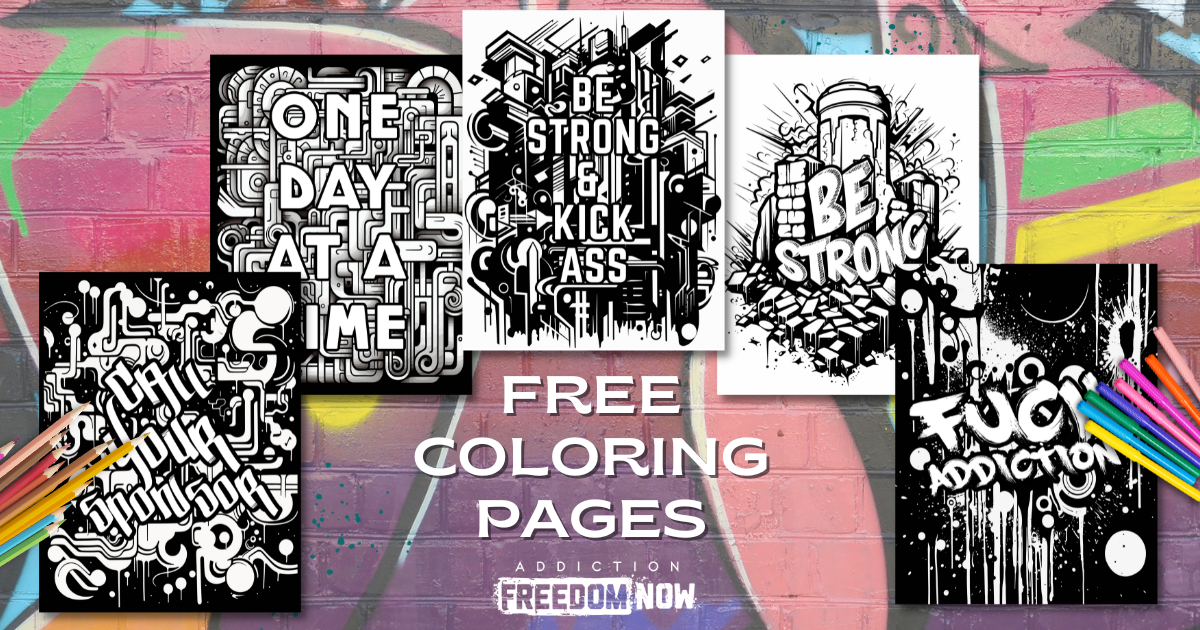 Coloring Pages available to download from Addiction Freedom Now 