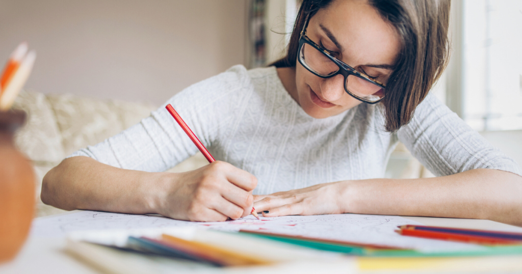 Coloring through Recovery