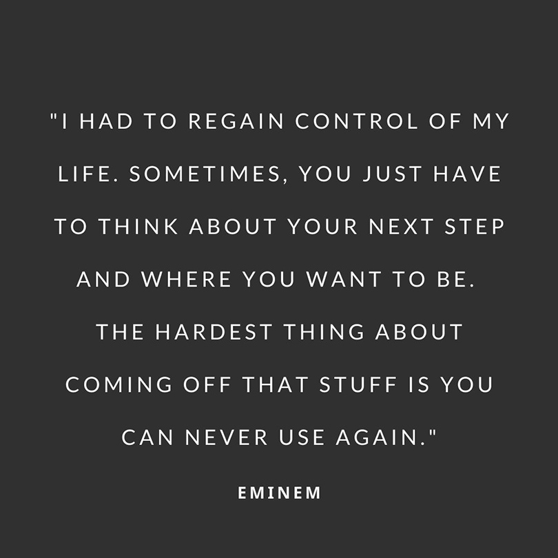 Celebrity Recovery Quote - Eminem