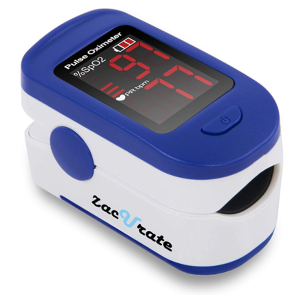 Zacurate 500BL Fingertip Pulse Oximeter Blood Oxygen Saturation Monitor