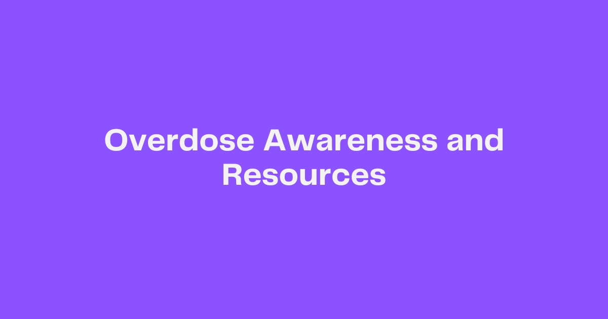 Overdose Resources